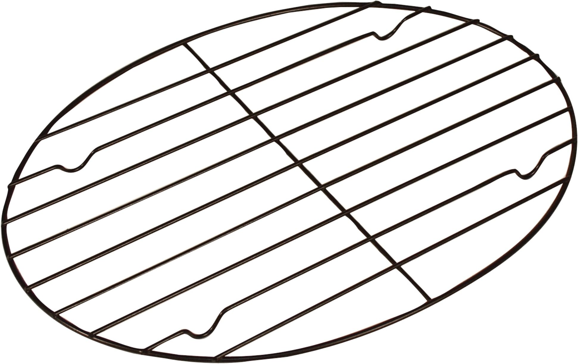 Fox Run - 57213 Non-Stick Oval Roasting/Cooling Rack, 11.25 x 8.25 x 0.5 inches, Metallic