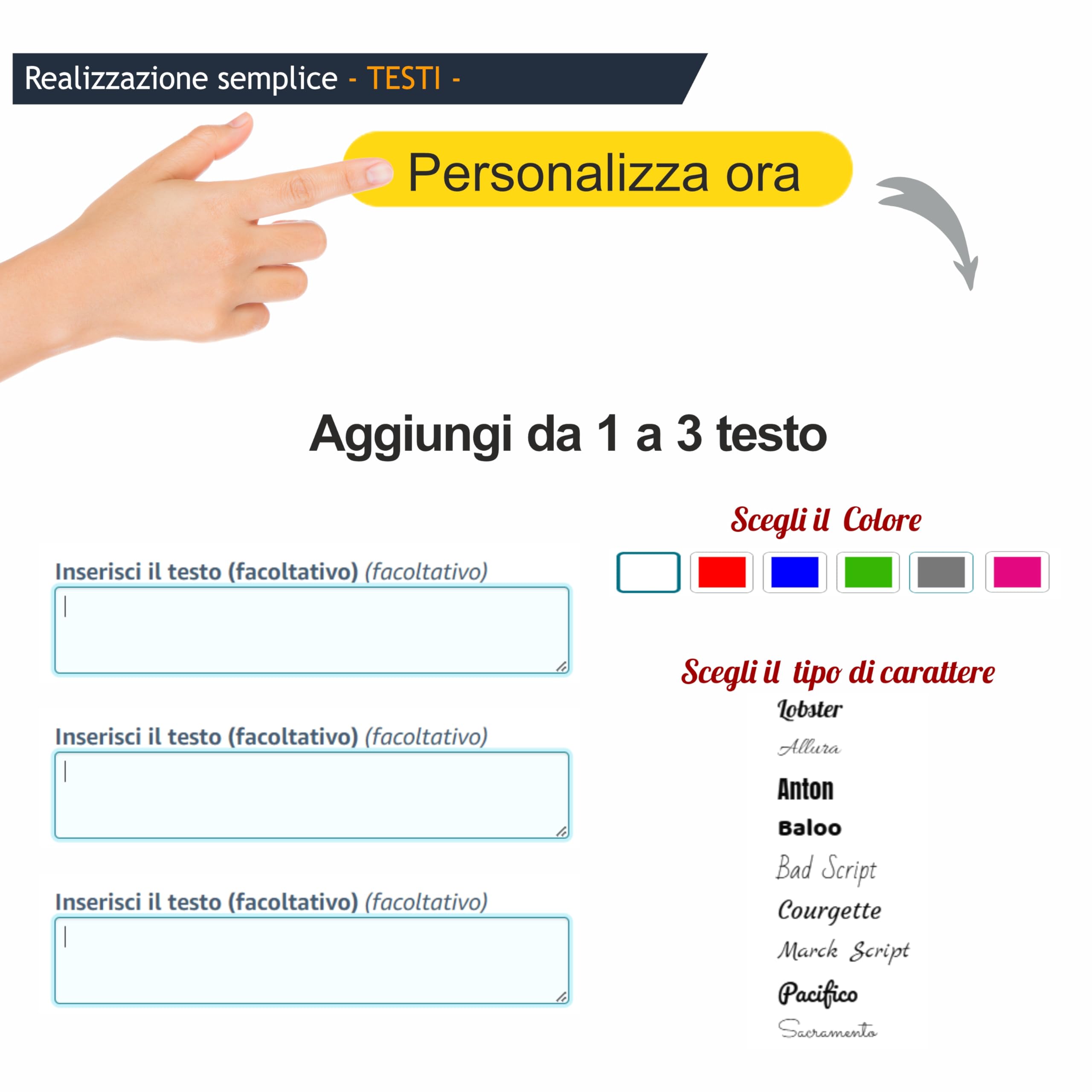 Mr Pubblicità - Striscione Personalizzato con Immagine, Logo o Testo - Banner in PVC Occhiellato per Esterni - Stampa Inclusa - Perfetto per Feste, Eventi o Pubblicità (70x100)