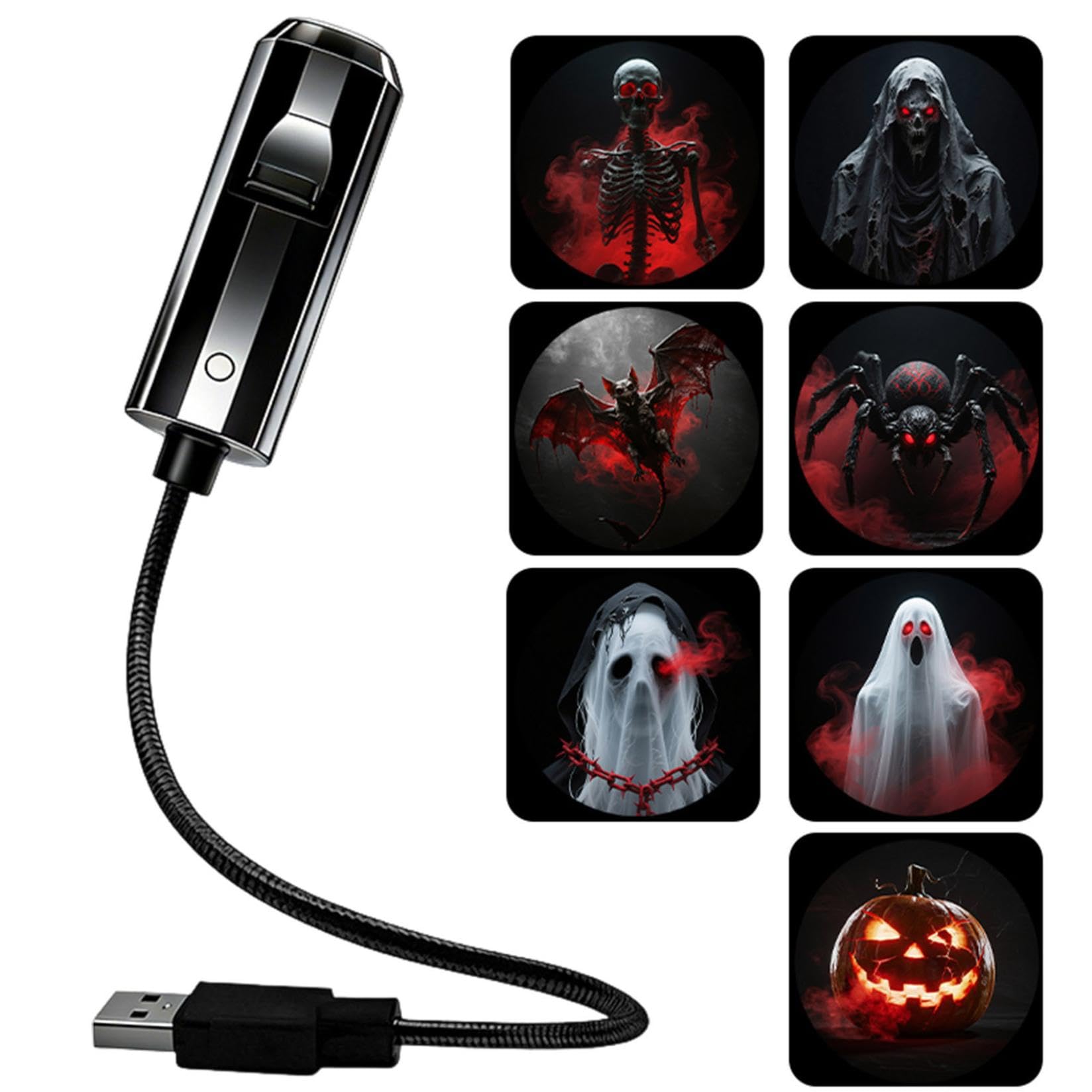 Halloween Plug and Play HD Star Projector, Halloween Window Projector(7pcs)