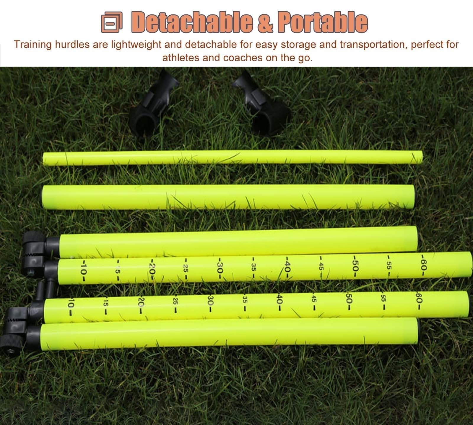 Hürden-Trainingsgeräte, Hürden, Agility-Hürden, Höhenverstellbar, for Fußball/Hürdenstand/Sensibilitätsspringen/Bahn/Hebespringen/Training Der Unteren Gliedmaßen