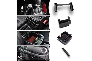 Upgraded 4PCS Center Console Organizer for Jeep JL Wrangler/Gladiator JT Accessories 2018-2023