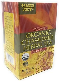 No Caffeine Organic Chamomile Herbal Tea 20 Tea Bags