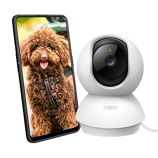 Tapo C200 360° 2MP 1080p Full HD Pan/Tilt Home Security Wi-Fi Smart Camera| Alexa Enabled| 2-Way Audio| Night Vision| Motion Detection| Sound and Light Alarm| Indoor CCTV White