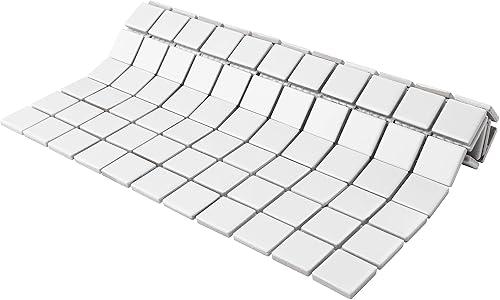 Miniatura 4 de SomerTile Metro Square - Mosaico de porcelana blanco mate de 11.75 x 12.88 pulgadas