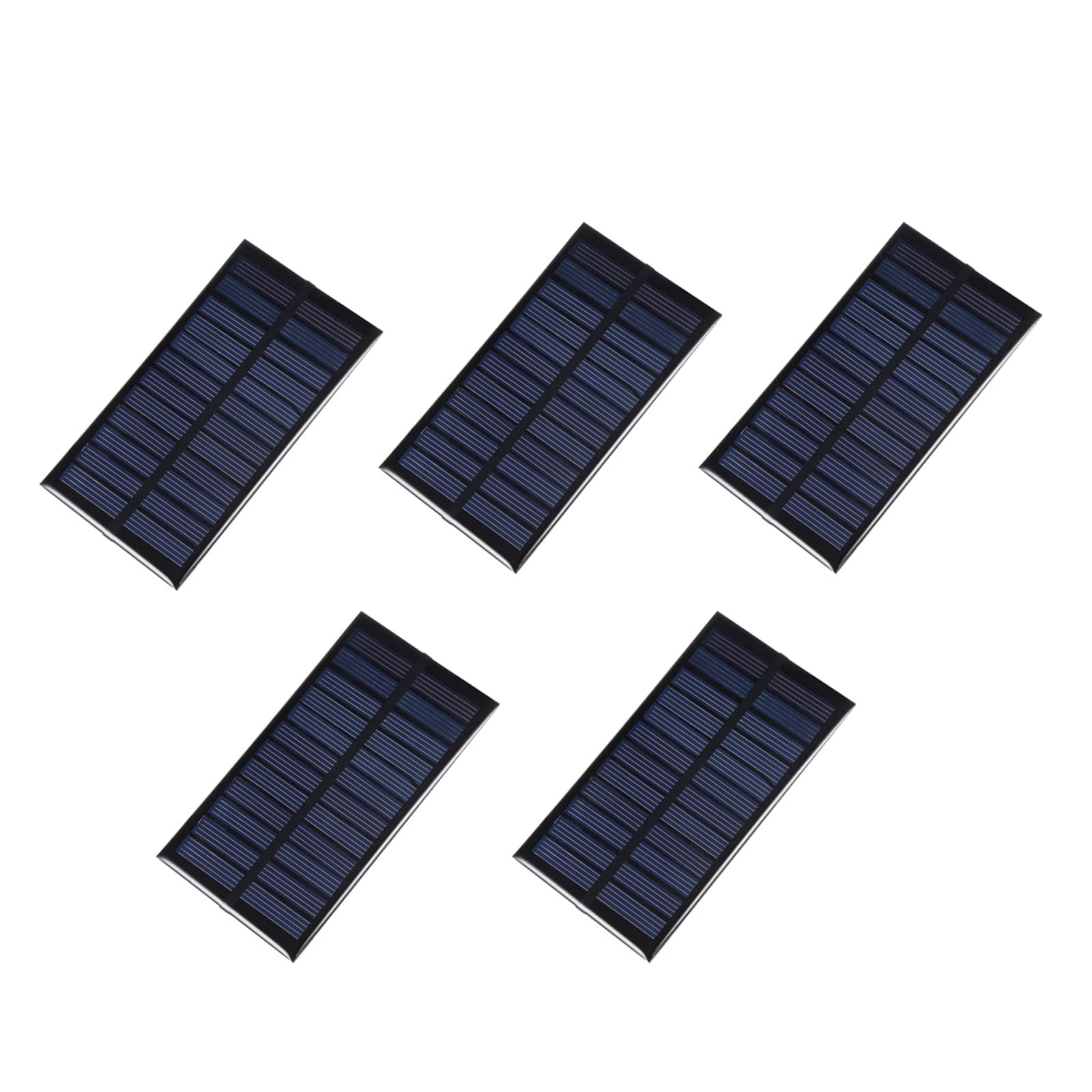 DMiotech 5 Confezioni di Pannelli Solari Mini da 6V 1W 110mm x 60mm per Progetti Alimentazione Elettrica Fai da Te