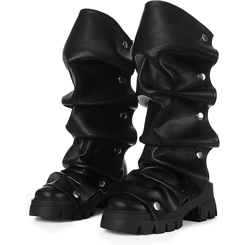 VOMIRA Slouchy Boots for Women Fold Over Boots