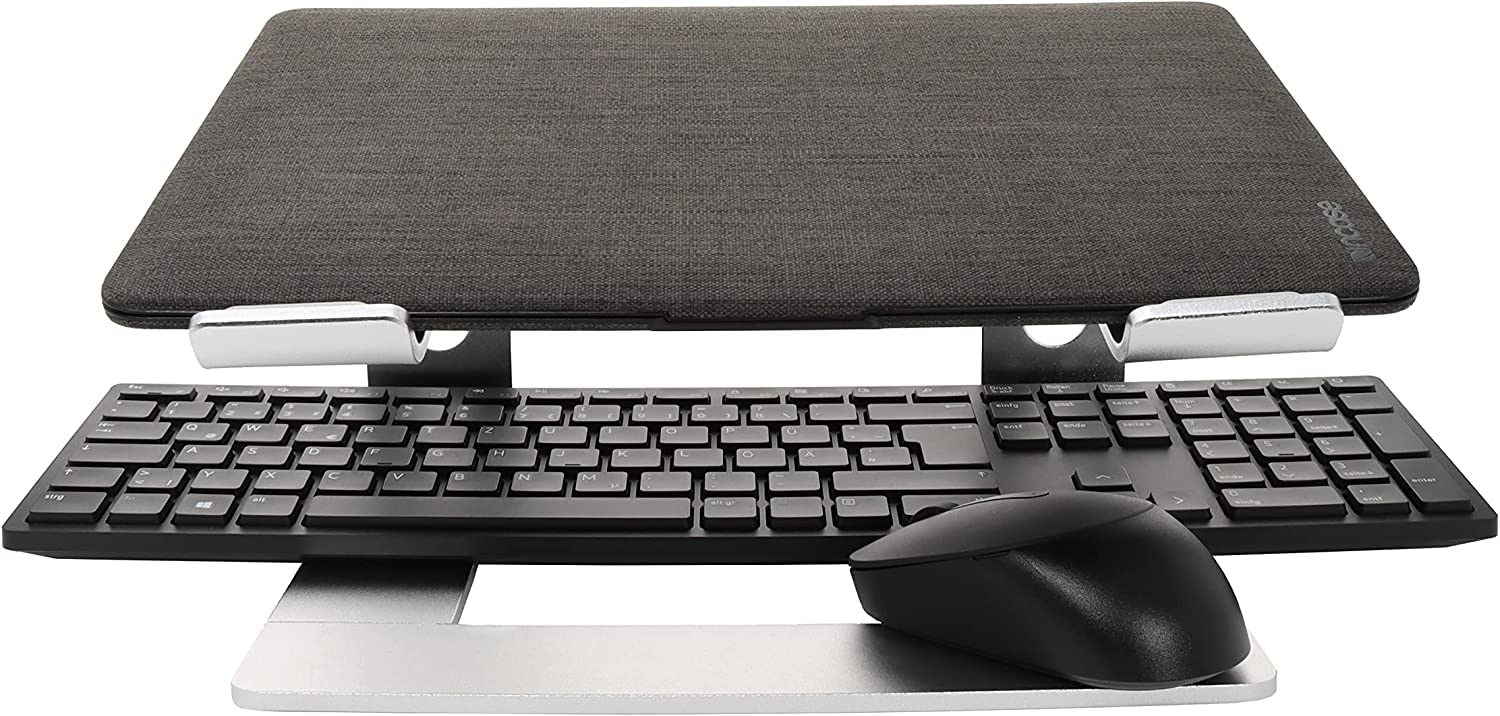 Laptop Supporto per lavorare ergonomico [Elevatore per laptop per scrivania, Supporto per laptop in alluminio robusto, Notebook/MacBook Pro/MacBook Air supporto] argento