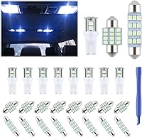Vista 10 de 24 Piezas de Bombillas LED de Luz de Cúpula para Interior de Coche Kit de Bombillas de Repuesto 194 T10 DE3175 578 31mm 42mm para Mapa de Coche