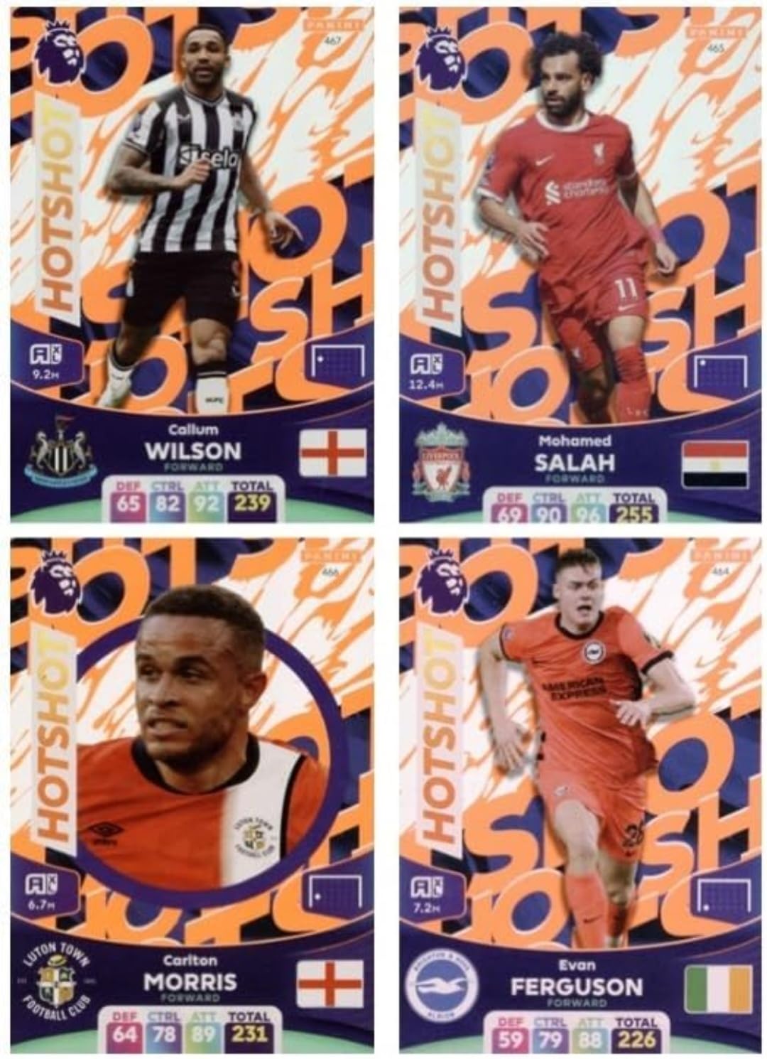Panini Premier League Adrenalyn 2024 Full Subset HOTSHOT