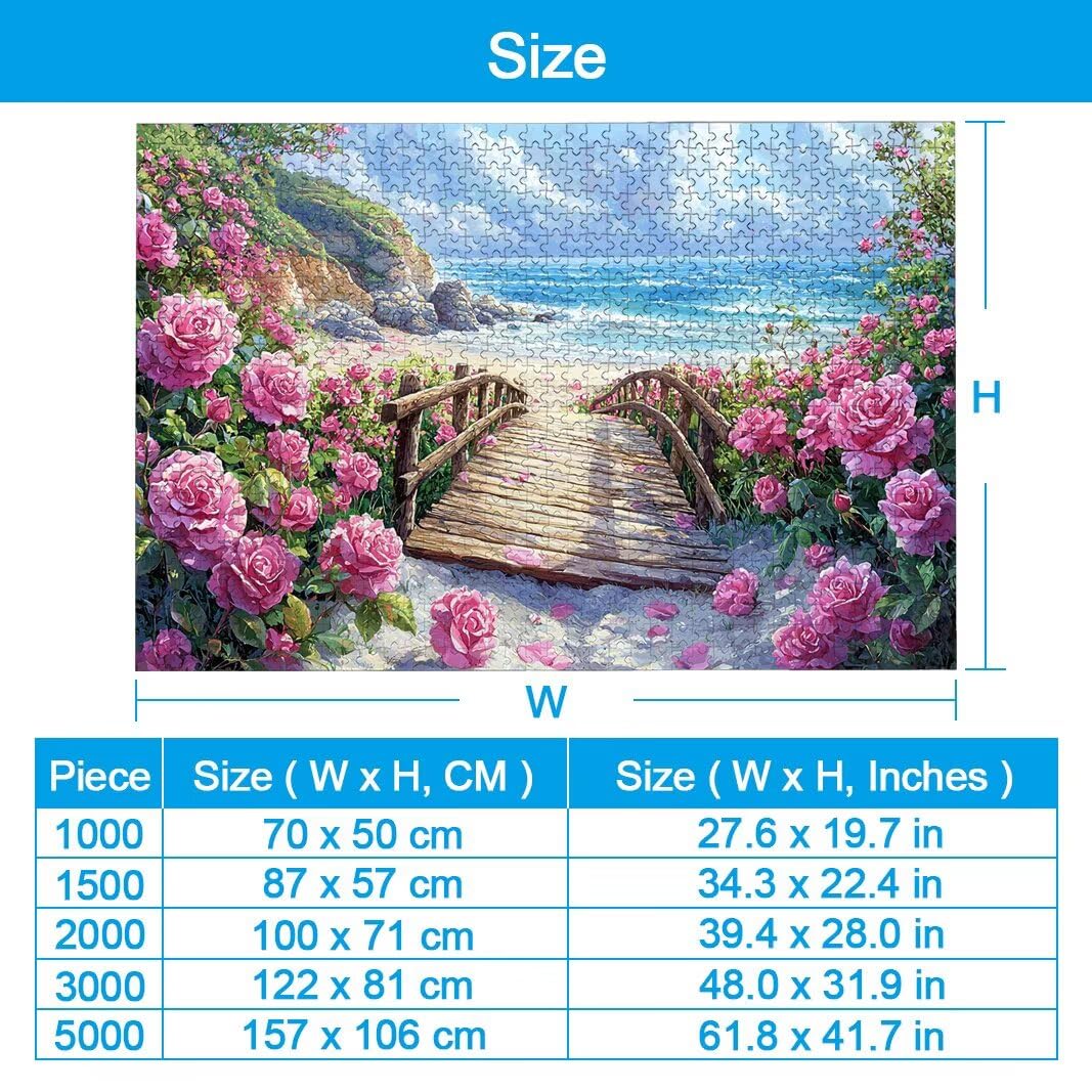 Puzzle Spiaggia, Puzzle 1000 Pezzi per Adulti, Regalo Donna/Uomo -2503