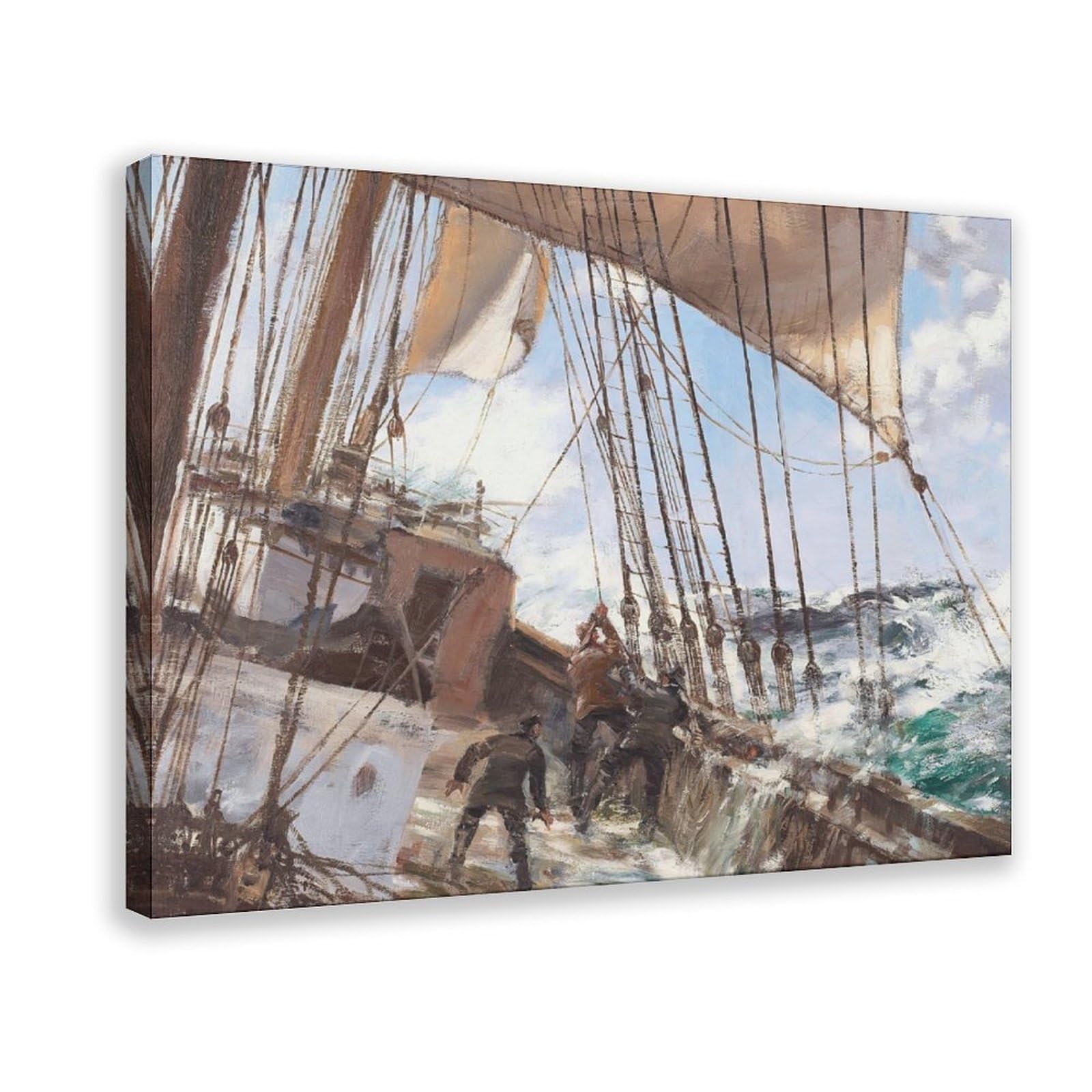 Impression toile Gale Force Eight Dawson tableau tempête mer réaliste - 8