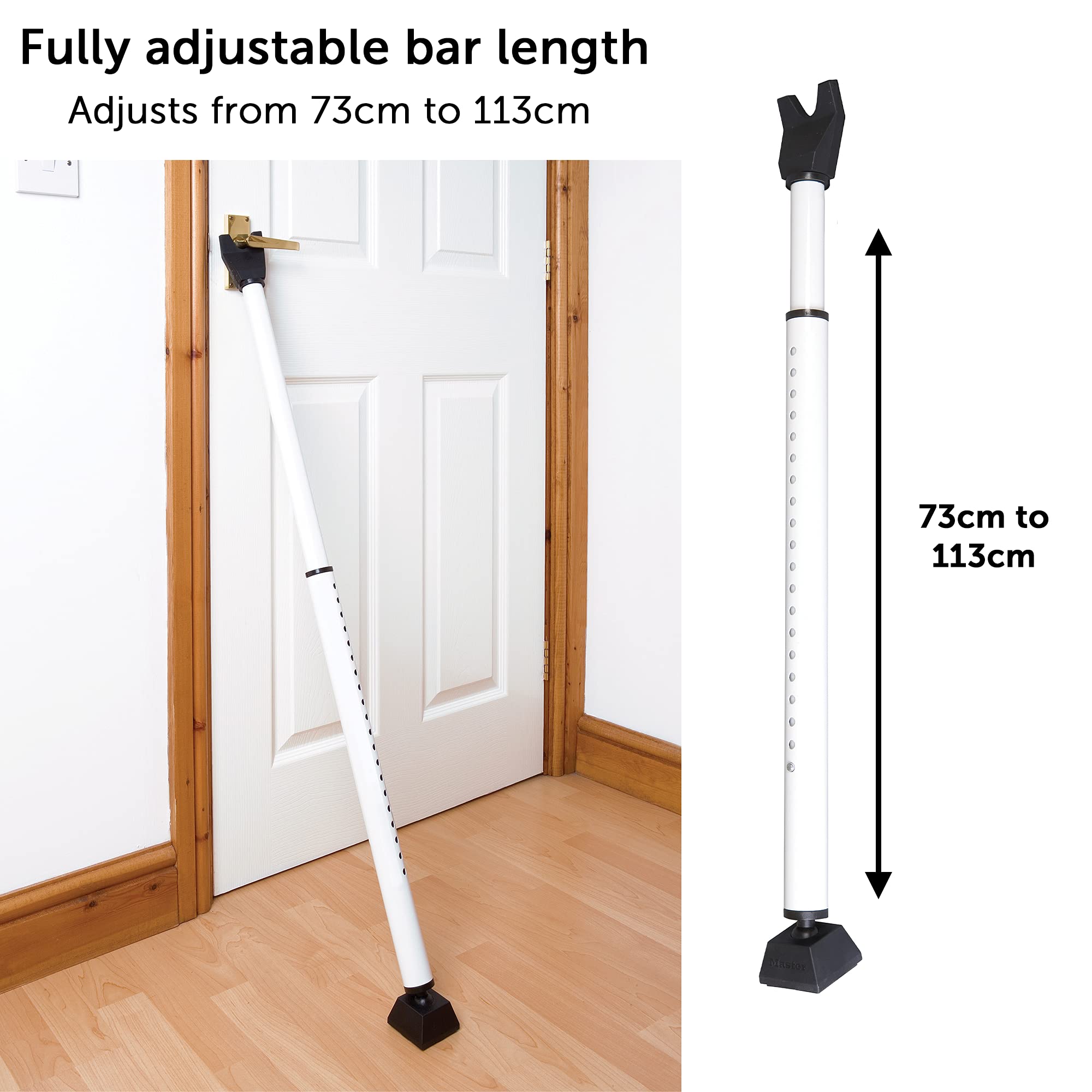 Buy Adjustable Security Bar Door Brace Portable Non Slip Telescopic