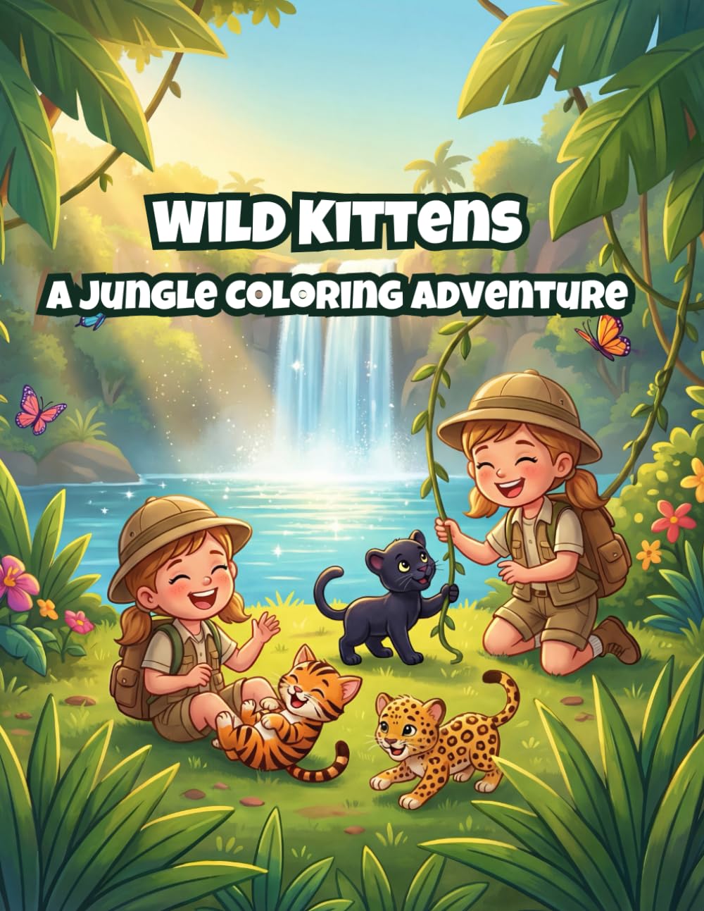 Wild Kittens: A Jungle Colouring Adventure (Baby Animal Adventures Collection)