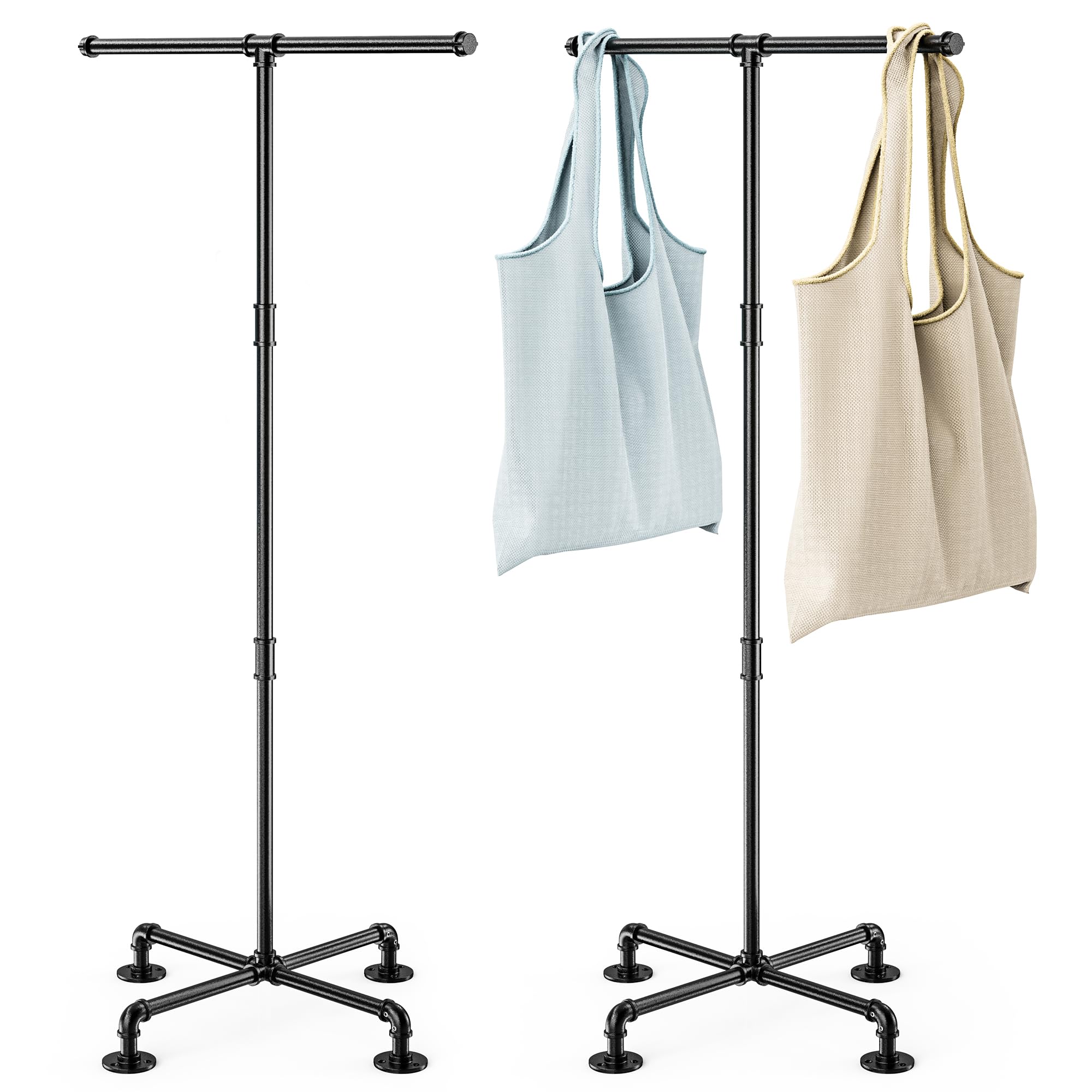 2 Pcs Heavy Duty Shopping Bag Rack, Tote Bag Stand Display for Retail Store