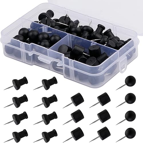 65 tachuelas de madera para el pulgar tachuelas decorativas para el pulgar pasador de cabeza de madera tachuelas de mapa de madera pasador de