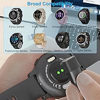 Vista 5 de Paquete de 2 cables de carga 2 en 1 para Garmin Watch de 3.3 pies, cable de carga USB con tipo C para Fenix 8 7 7X 6 Pro, Forerunner 970 965 570 265