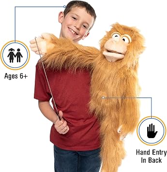 28 قرد سخيف ، كامل الجسم ، دمية نمط Ventriloquist