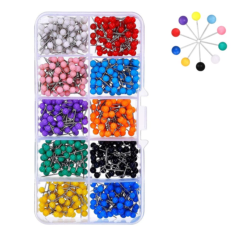 Buy 500 Pcs Decorative Pins, Push Pin, Tacks, Pins Thumb Tacks, Thumb