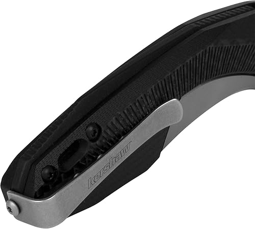 Miniatura 7 de Kershaw Cuchillo de bolsillo para vaso, 3.25 pulgadas, D2 de acero de alto carbono, hoja de borde liso, cuchillo plegable táctico, cuchillo de