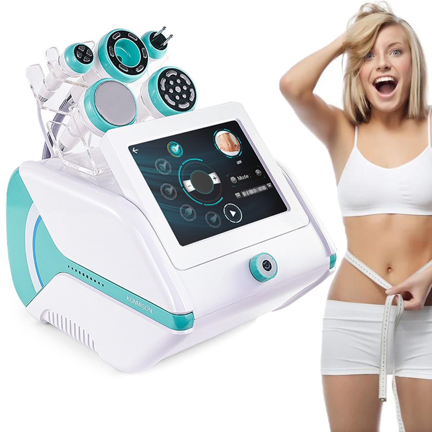 5 in 1 80k Multifunzione Macchina per Massaggio del Corpo di Bellezza, Macchina di Bellezza Dimagrante per Il Corpo, Macchina Elettrica per Bruciare I Grassi della Cellulite Green