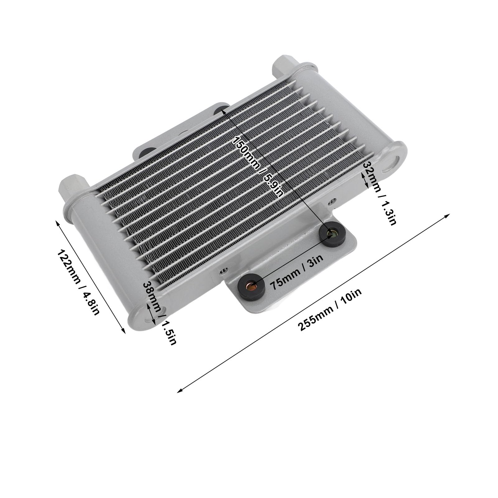 Radiatore Olio per Trasmissione Motore in Alluminio, Radiatore Universale per Radiatore Olio per Trasmissione ATV per Moto da Cross 50cc-250cc, Raffreddamento Efficiente e