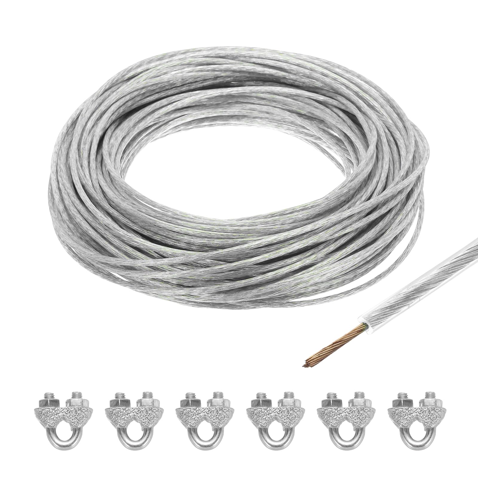 Cavo 2x10 Cavo In Fune Metallica Rivestita Vinile 7x7 – Diametri 1 - Foto 5