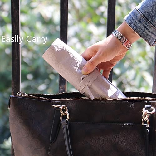 Miniatura 2 de Soporte para brochas de maquillaje, organizador de cepillos, estuche rodante, bolsa de cosméticos para viajes, bolsa portátil con ruedas, bolsa de