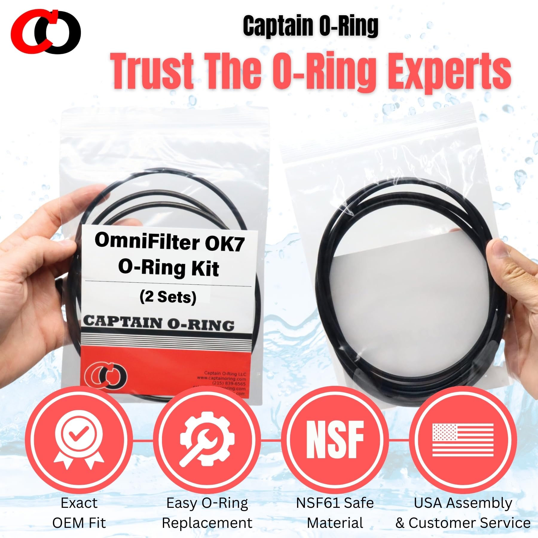 オーリング様 Captain O-Ring - OK7 Replacement O-Ring Kit for OmniFilter BF6