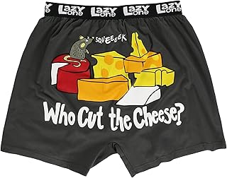 Lazy One Funny Animal Boxers, Humorous Underwear, Novelty Boxer Shorts, Gag Gifts for Men