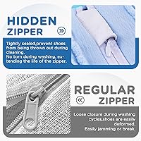 Vista 4 de Shoe Washing Machine Bag,Shoe Laundry Bags for Sneakers, Reusable Shoe Cleaning Bag for All Shoe Sizes