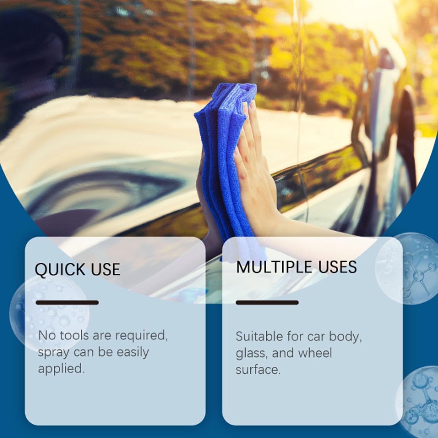 2pcs Nano Quick-Coat Restore, 2026 New Advanced Automobile Quick-Acting Coating Agent, Quick Effect Coating Agent Spray, with Waterless Wash Polish & Paint Protection Long-Lasting Car