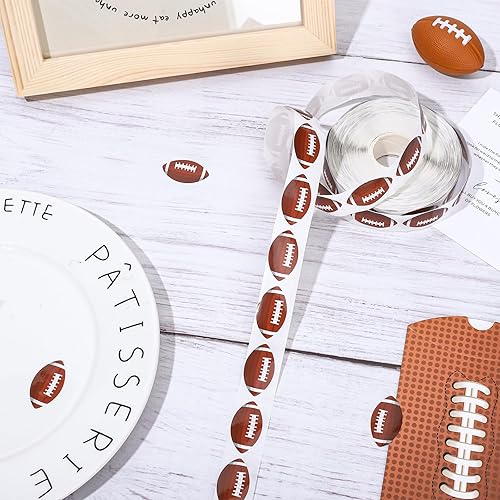 Miniatura 3 de Whaline 1000 calcomanías deportivas de fútbol en rollo, calcomanías de rugby, calcomanías adhesivas para decoración de cumpleaños, aula, suministros