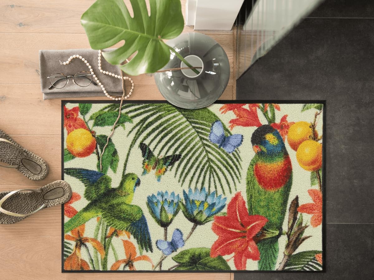 Salonloewe Fussmatte Jardin Majorelle I Schmutzfangmatte & Fußabtreter für Innen 50 x 75 cm
