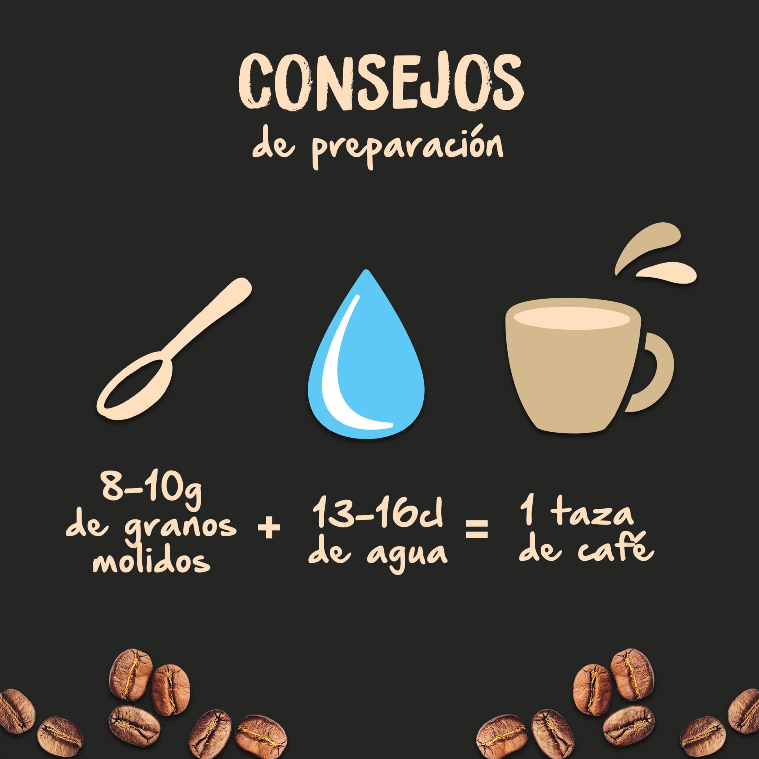 NATURELA Café Ecológico en Grano | Torrefacción Lenta 100% Arabica y Robusta | Mezcla premium exclusiva para espresso, prensa francesa o café de filtro - Bolsa de 1 kg