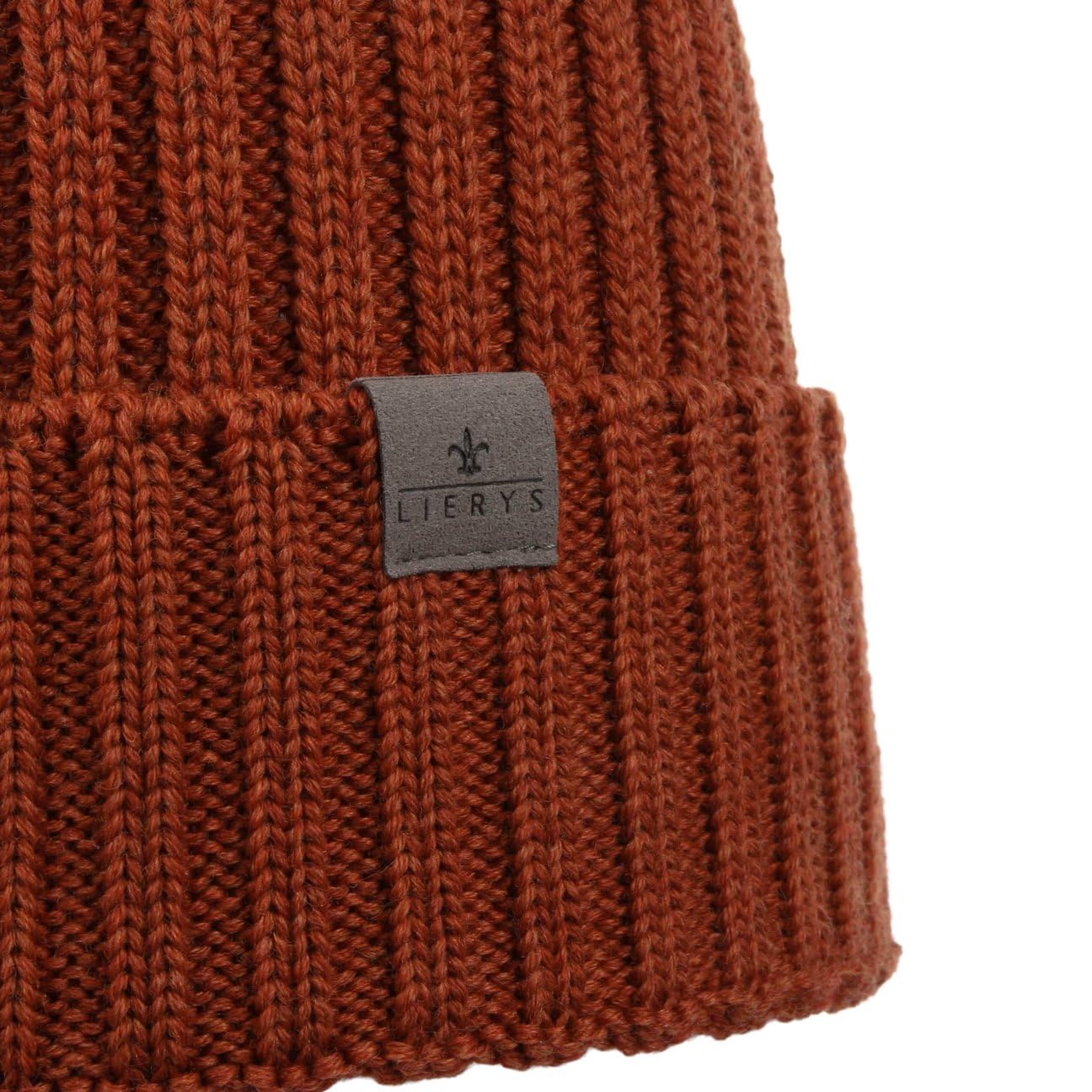 LIERYS Czapka dzianinowa sciagaczowa merino Wyprodukowano w Niemczech Unisex Jesien Zima