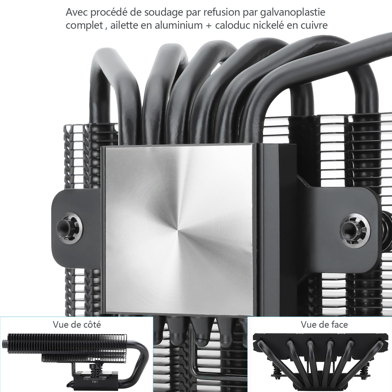 Thermalright TR AXP120-X67 Black ARGB de perfil bajo con ventilador TL-C12015B-S PWM silencioso de 120mm,6 tubos de calor,altura 67mm,para AM4/AM5/Intel LGA 1851/1700/115X/1200/20XX,enfriador de