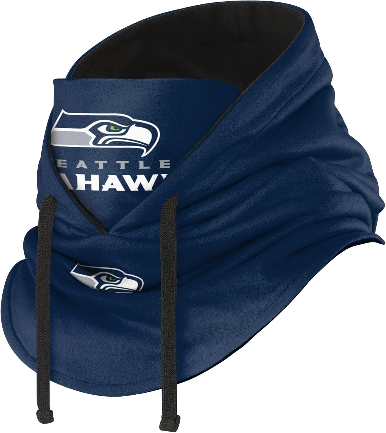 FOCO NFL Unisex-Adult Official Primary Logo Hooded Gaiter Balaclava Face Cover Neck Scarf