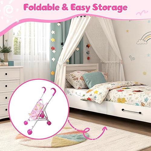 Miniatura 3 de Muñeca con ruedas giratorias de doble fila, juguete de juguete, juego de rol, recuerdos de fiesta para edades de 3 años