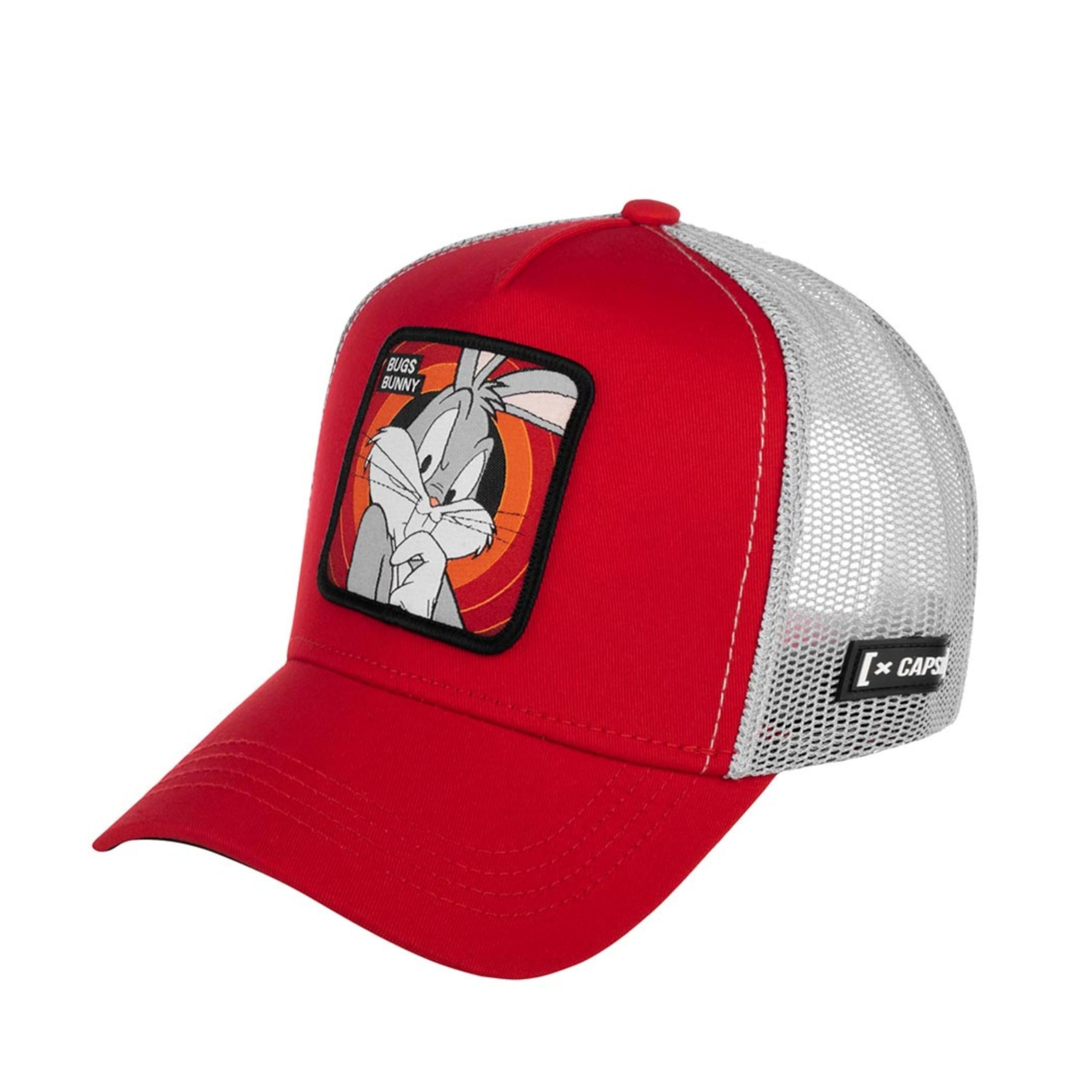 Capslab Bugs Bunny Trucker Cap Looney Tunes Red/Grey - One-Size