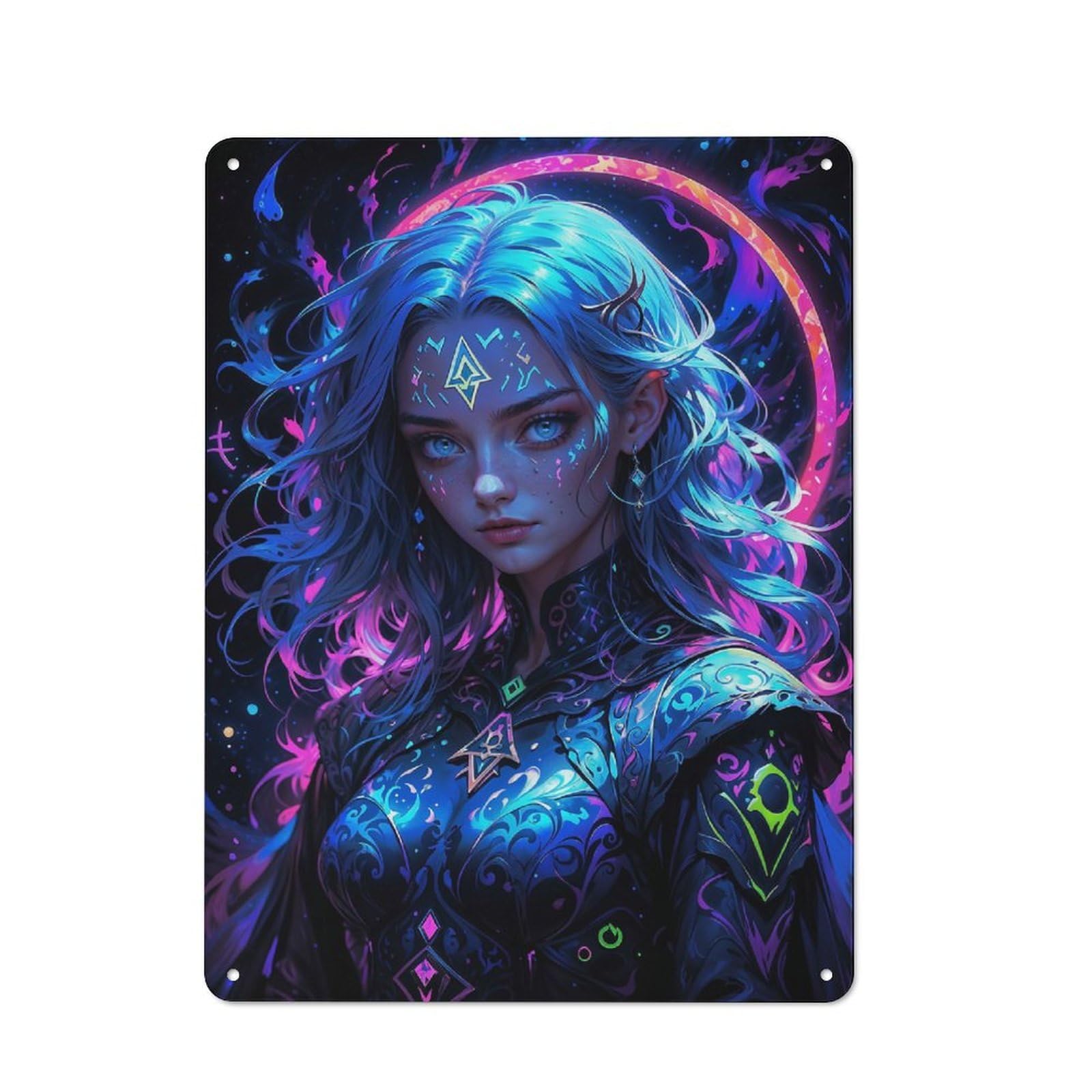 Junmoney Style-15 A Royal Witch Retro Metal Wall Decor 40X30cm, Decorative Tin Sign For Kitchen, Hallway, Bar Or Small Cafe