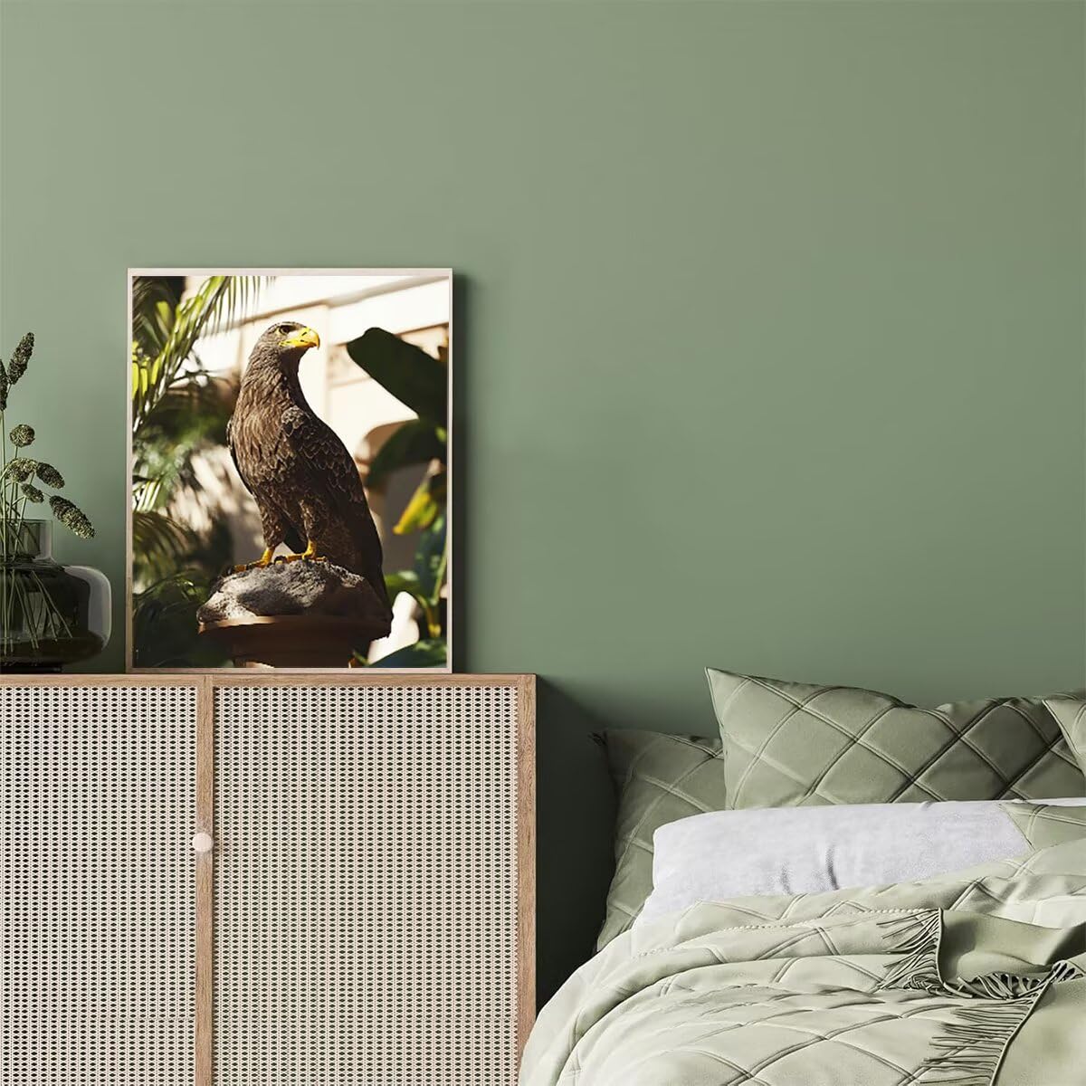Dipingere con i Numeri Bird, Paint by Numbers Adulti Aquila, Fai da te Creativi Adulti Quadri da Dipingere Numerati Kit per Decorazione Della Parete di Casa, Regalo 100x135 cm Senza Cornice 9R-R