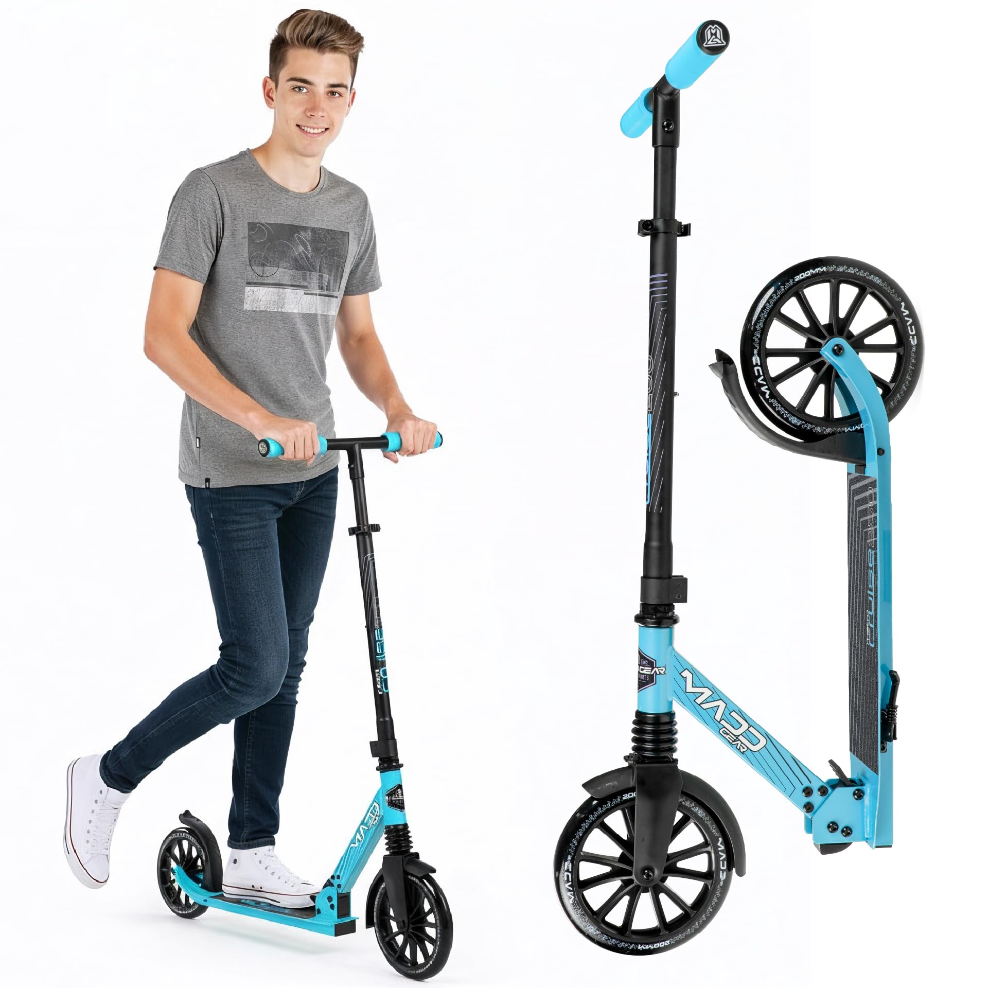 Amazon.com : Folding Kick Scooter with Suspension for Adults and