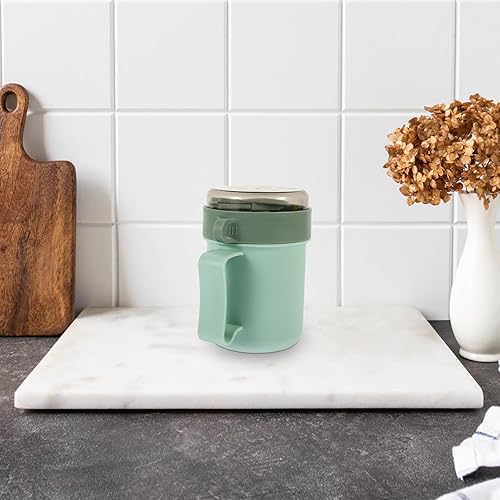 Miniatura 9 de DOITOOL Tazón de sopa para microondas con tapa, recipientes de sopa de 34 onzas con cuchara, recipientes reutilizables para llevar, cuencos de sopa