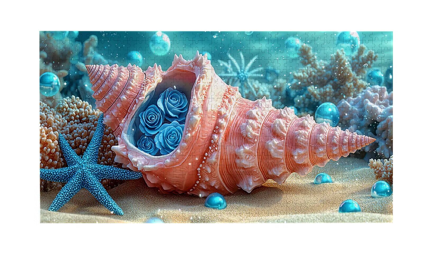 Puzzle dla dorosłych 1100 elementów, puzzle dla fanów muszli, dla dorosłych puzzle klasyczne i od 14 lat junior, rodzinna rozrywka domowa puzzle prezent 87x42cm l-209