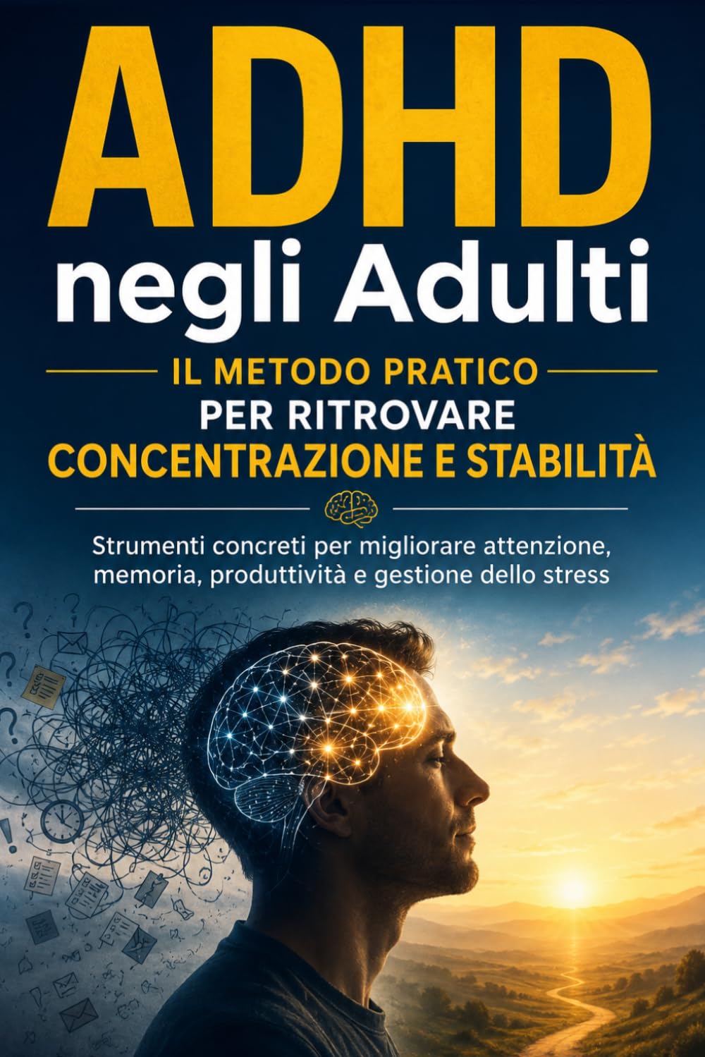 ADHD negli Adulti: Il Metodo Pratico per Ritrovare Concentrazione e Stabilità Strumenti concreti per migliorare attenzione, memoria, produttività e gestione dello stress