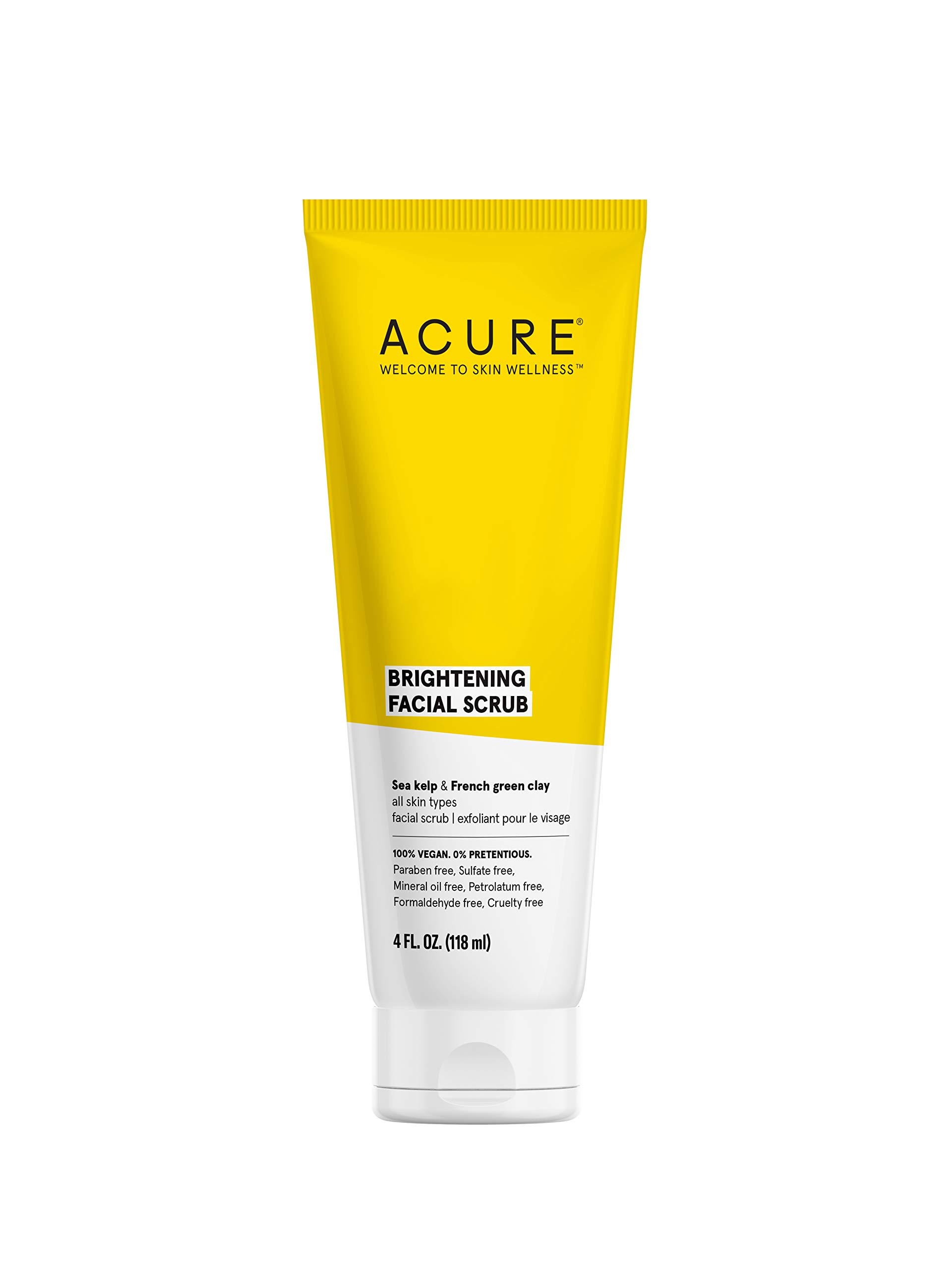 Acure Brightening Facial Scrub, 4 Fl. Oz (Pack of 1) Packaging May