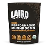Organic Performance Mushroom Blend with Chaga, Cordyceps, Lion's Mane and Maitake for Energy and Cognition, 3.17 oz. Bag, Pack of 1