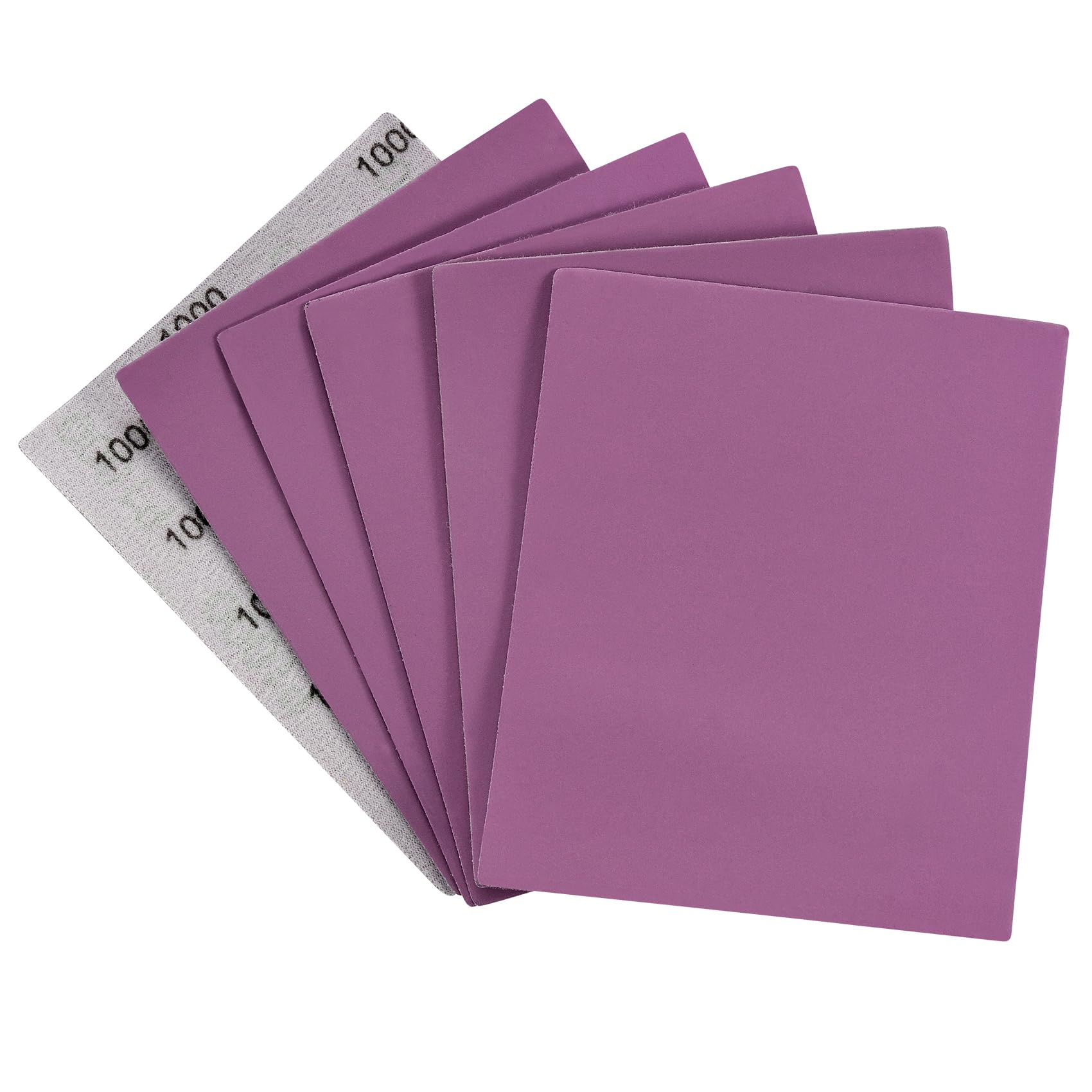 MAXMAN 1/4 Sheet Sandpaper Sheets, 20Pcs 1000 Grit Sandpaper, 4.5" x 5.5" Wet Dry Palm Sander Sanding Pads, Hook and Loop Backing, Sand Paper for Wood