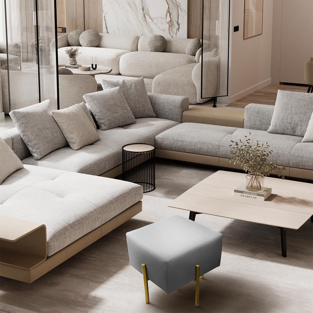 Amazon | [高さ42cm] VeroMan スツール ロースツール オットマン