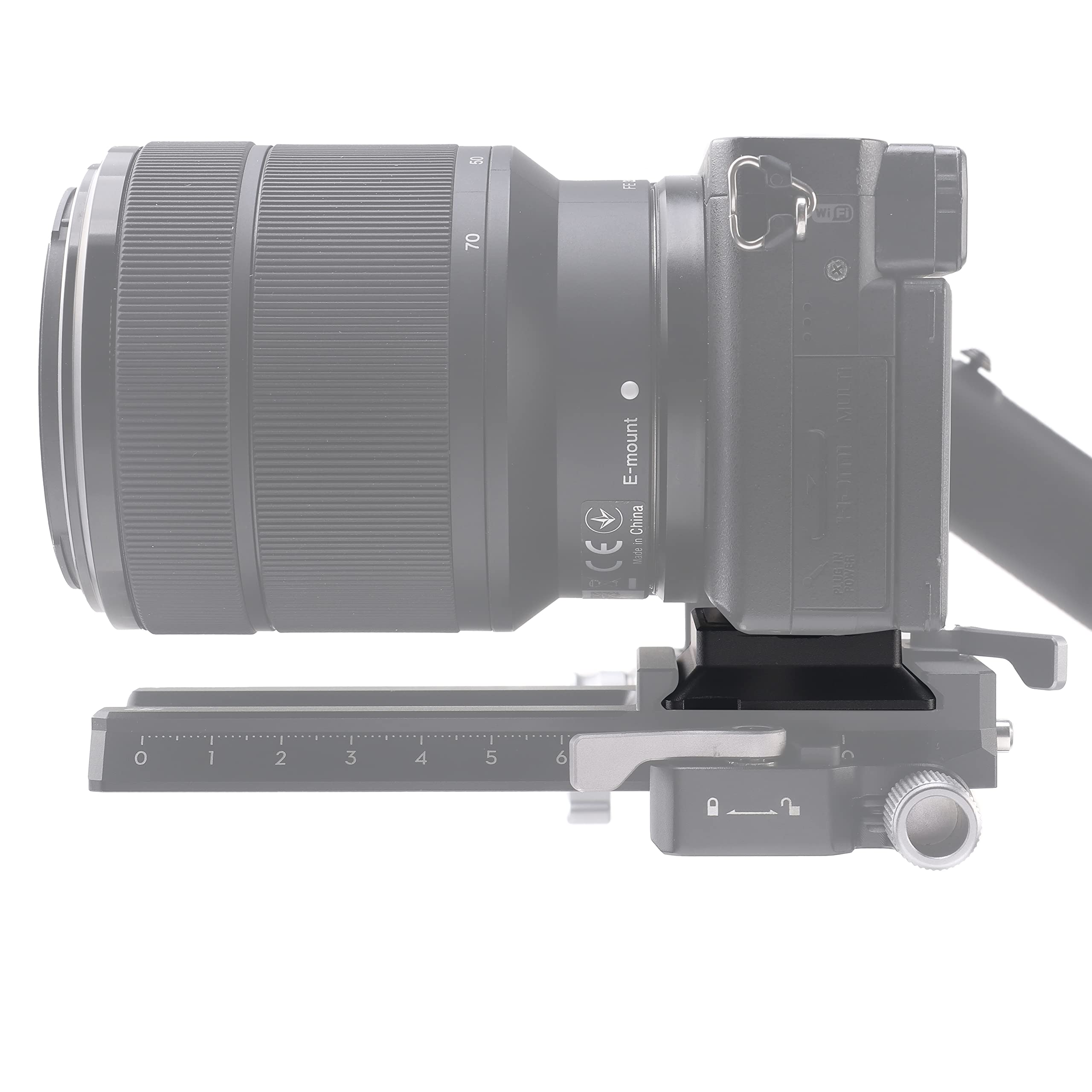 FOTGA Piastra a sgancio rapido superiore, piastra di base per DJI Ronin RS2 RSC2 RS 3 RS3 Pro RS 4 RS4 Pro Gimbal Stabilizzatore, compatibile con la testa del treppiede Arca-Swiss (versione standard)